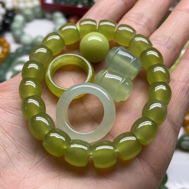 蛇纹石玉手串未镶嵌巅