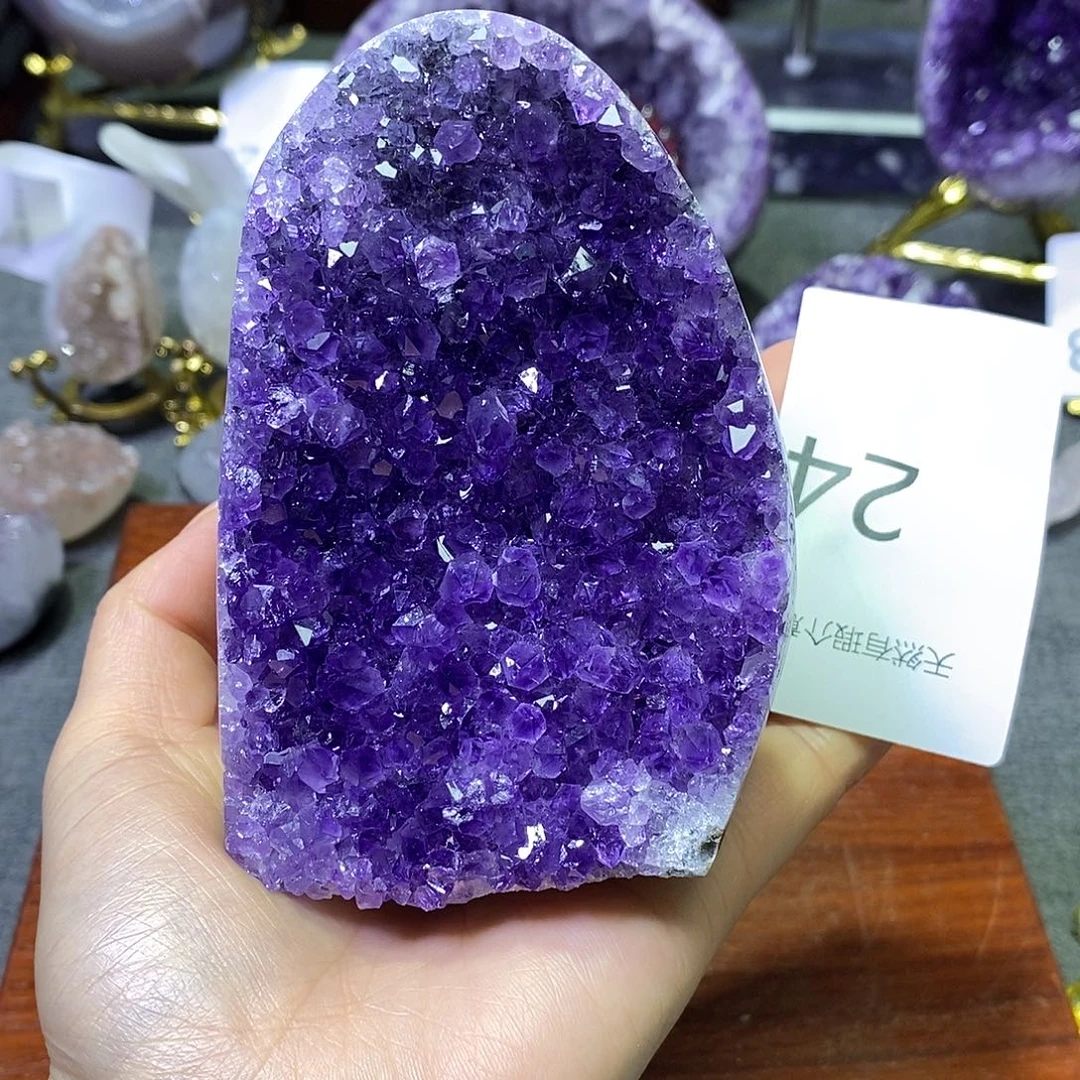 紫晶珠宝半成品未镶嵌