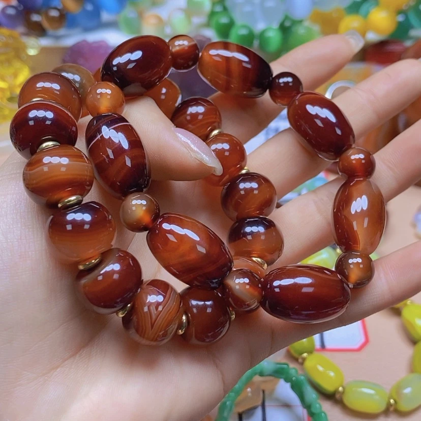 【闪购商品】玛瑙/玉髓颈饰未镶嵌木*啊