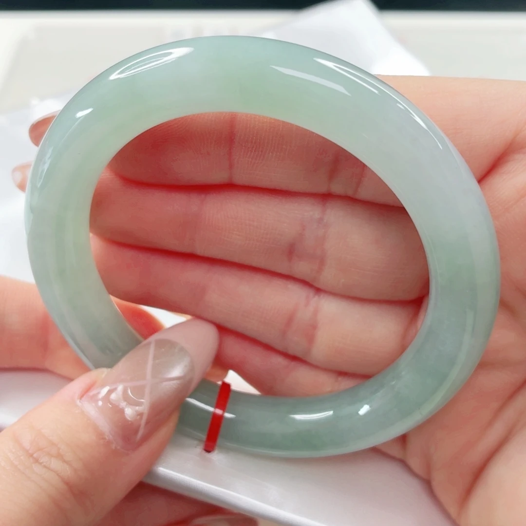 翡翠未镶嵌手镯53.7x564