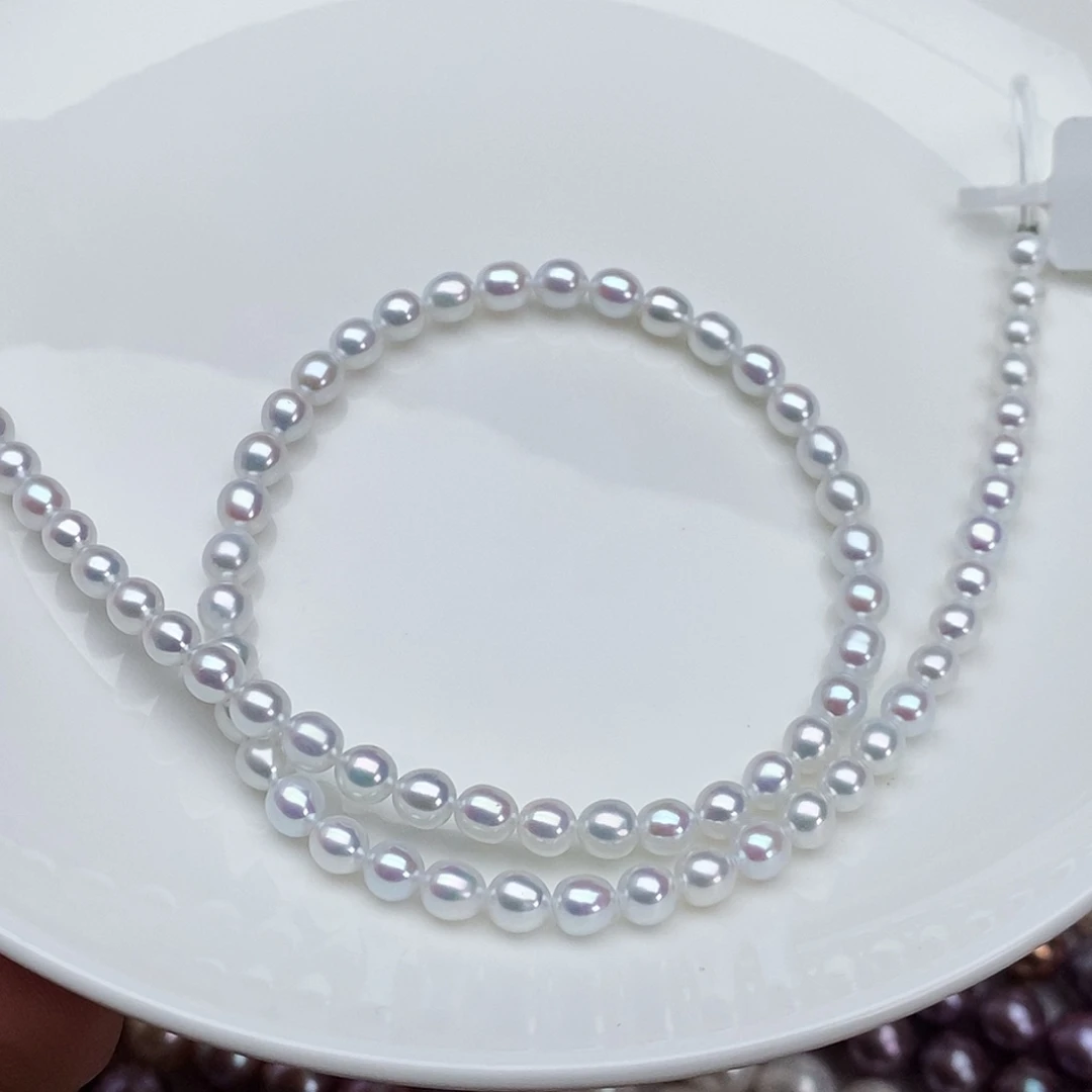 银S925镶嵌颈饰淡水珍珠