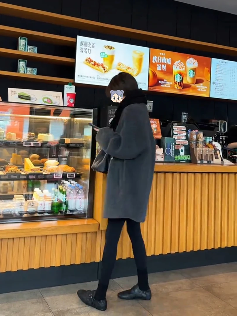 韩系大码毛呢外套女2025秋冬新款中长款休闲慵懒风保暖大衣百搭