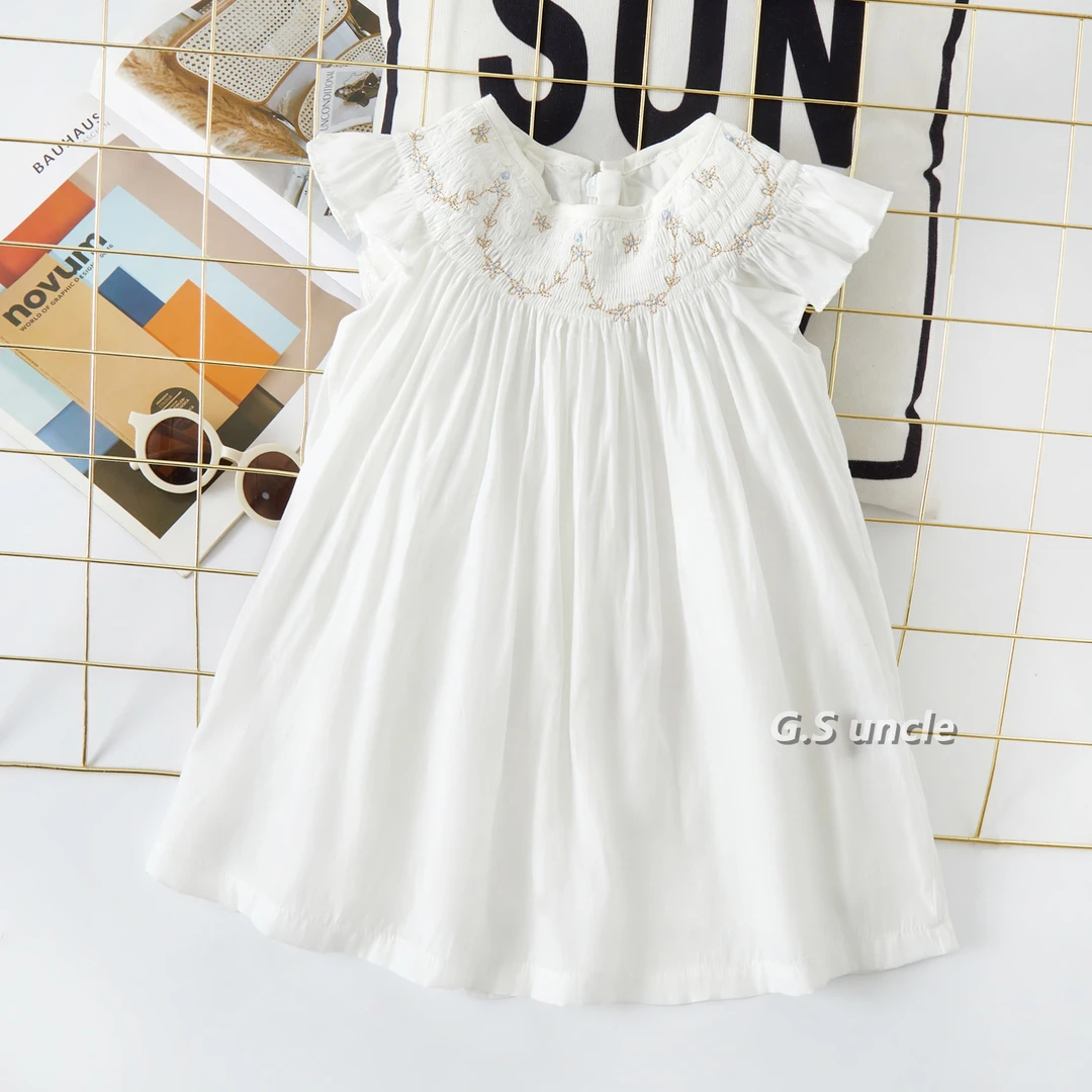 【椰奶泡泡】B152女宝夏款公主裙韩版短袖连衣裙