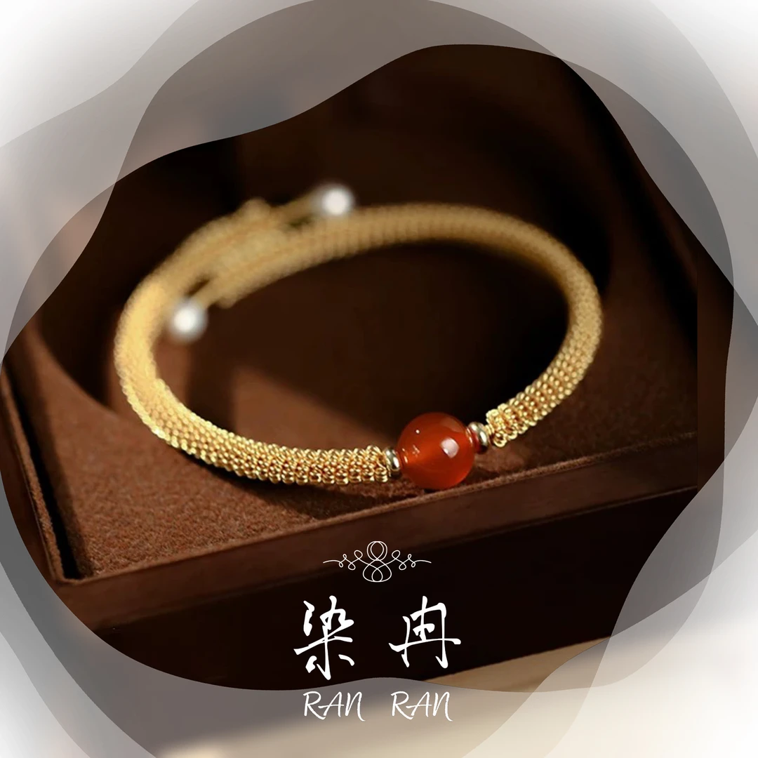 铜合金手链 【守护】手工气质轻奢时尚百搭情侣编织小众F-103
