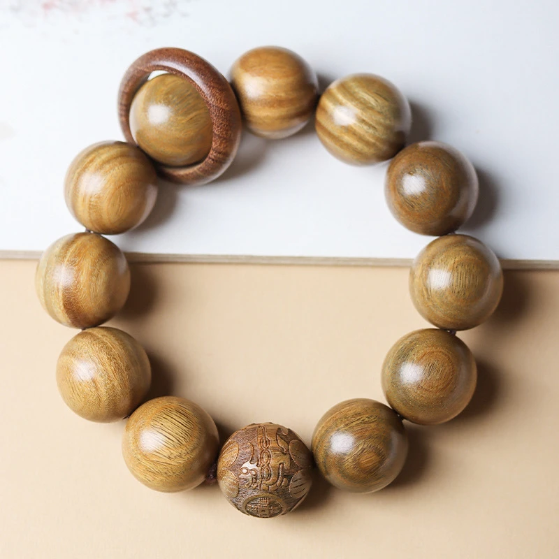 绿檀手串男女款卡20维腊木单圈 261（无礼盒）