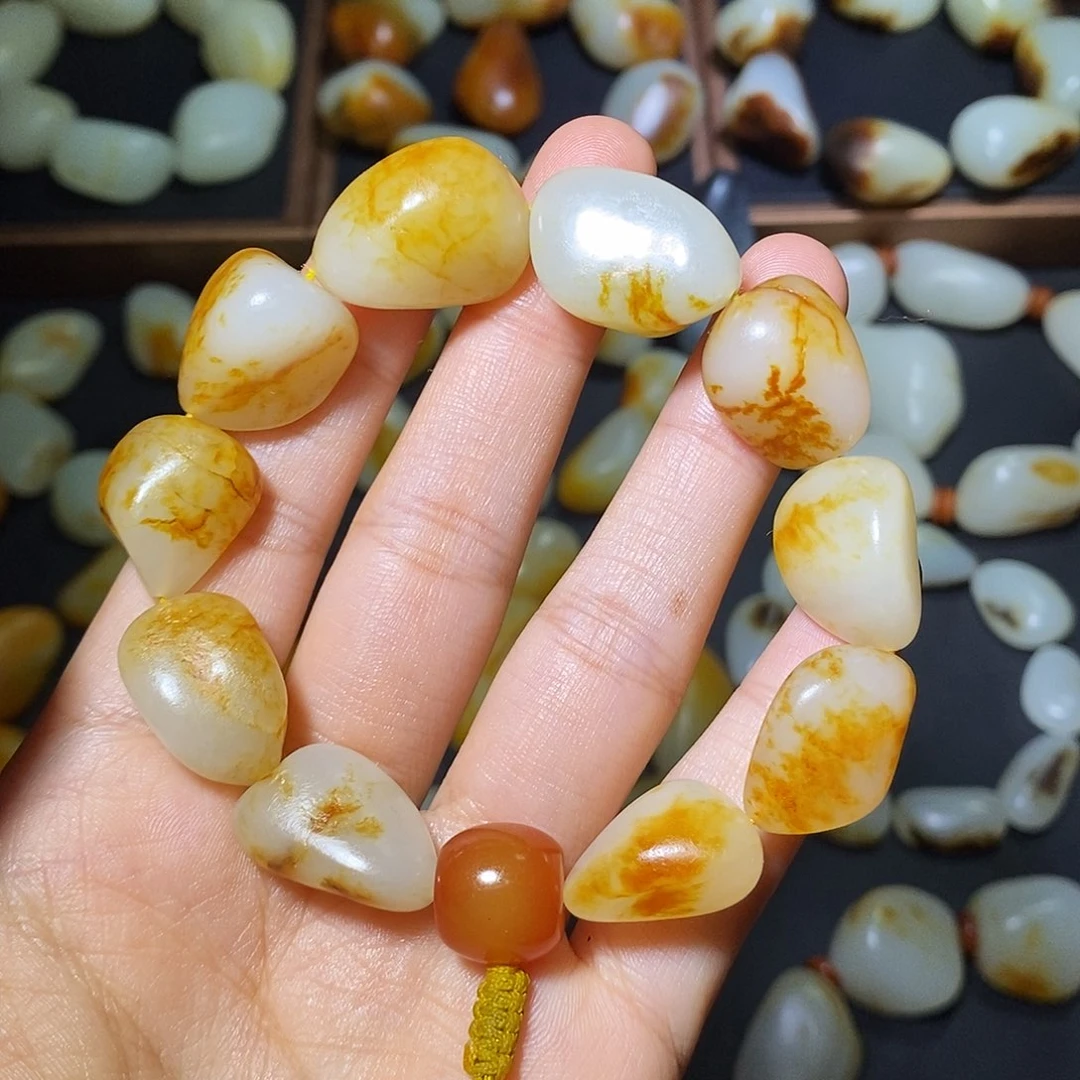 和田玉未镶嵌手链