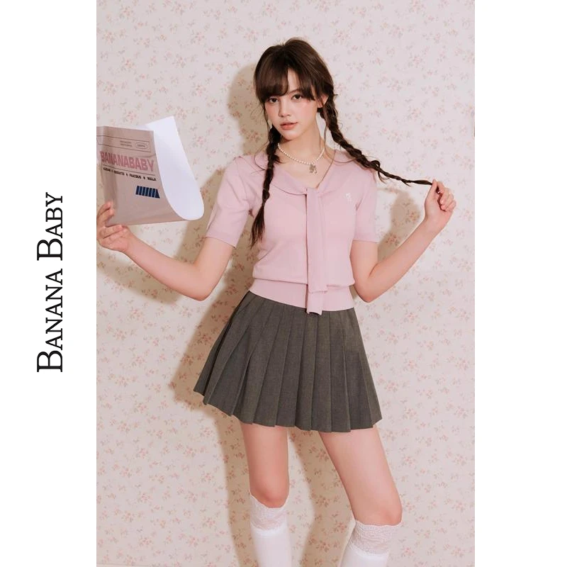 BANANA BABY2025年莱赛尔甜美日系针织衫D252MY136