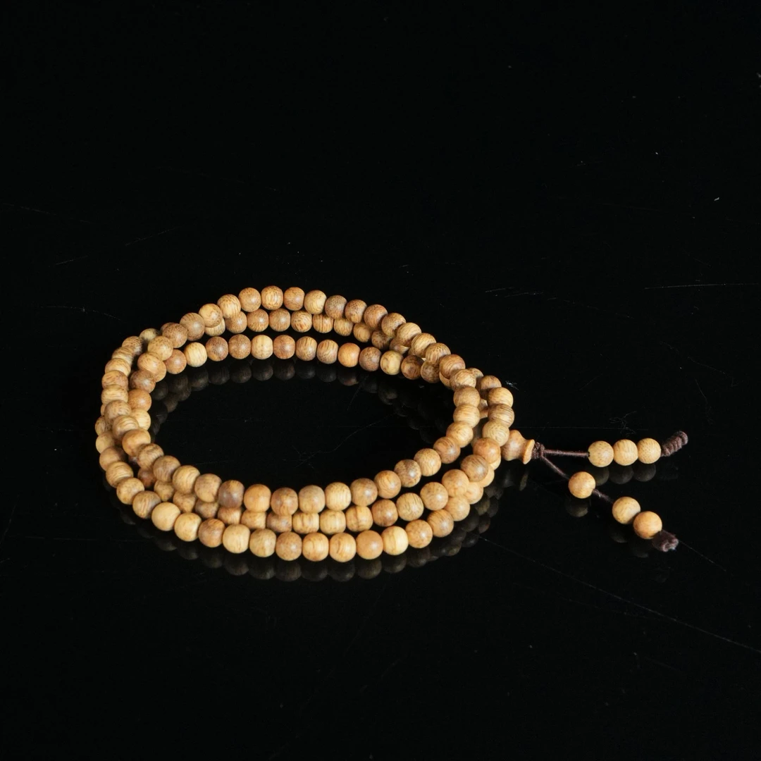 1654 越南广义红油虎斑老料沉香念珠 0.59cm 11.8g