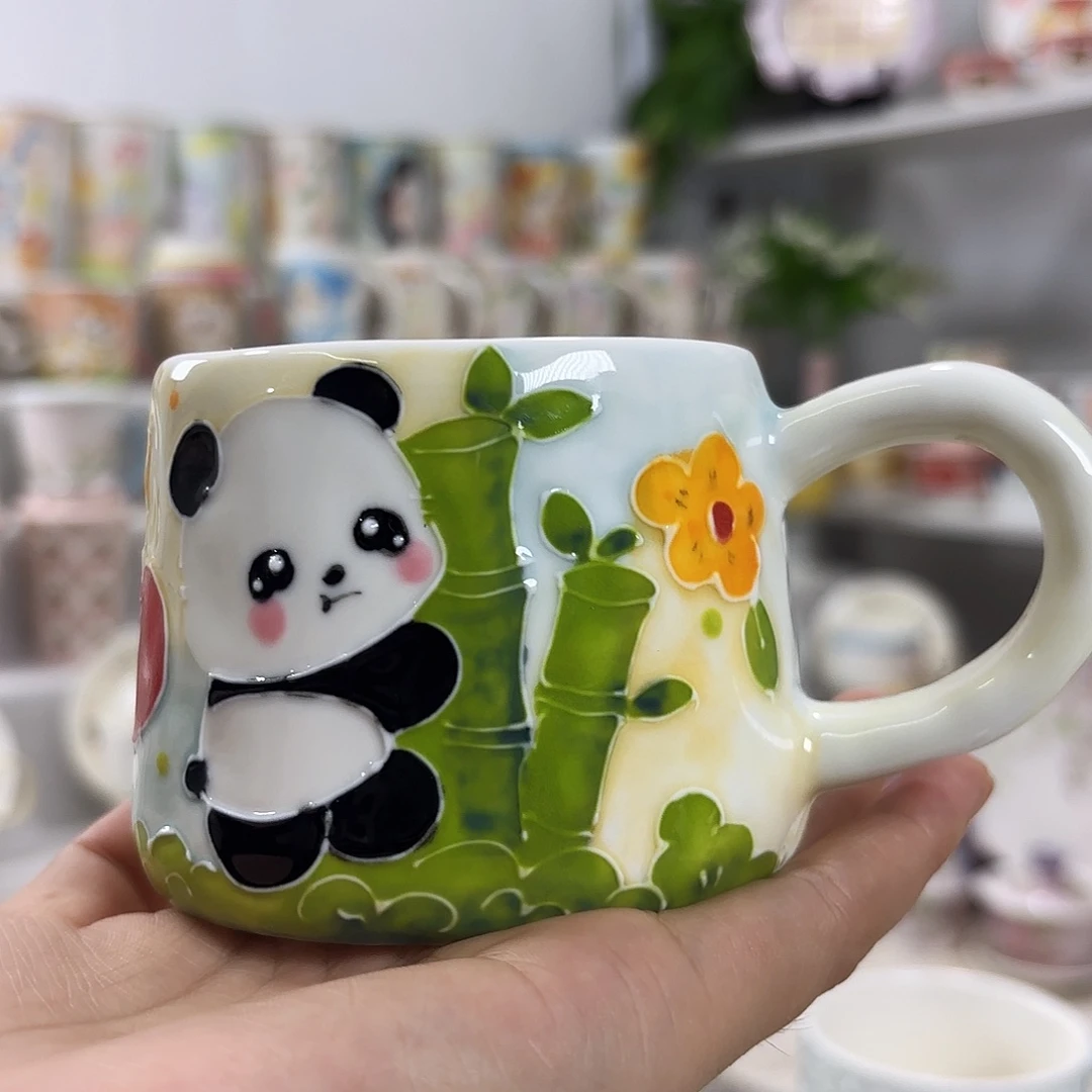 手绘高温釉下彩陶瓷