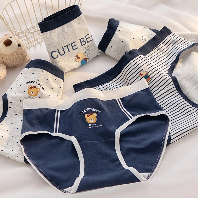 女童内裤A类抑菌100%纯棉中小学生大码全棉中腰三角裤中大童透气