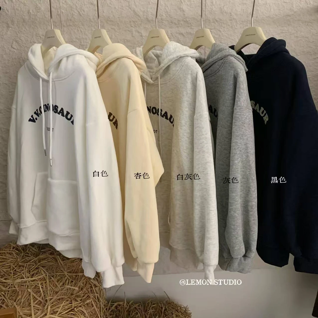 lemon@9026  韩系慵懒感加绒卫衣  11-6