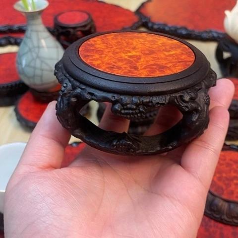 东非黑黄檀（紫光檀）盘****）