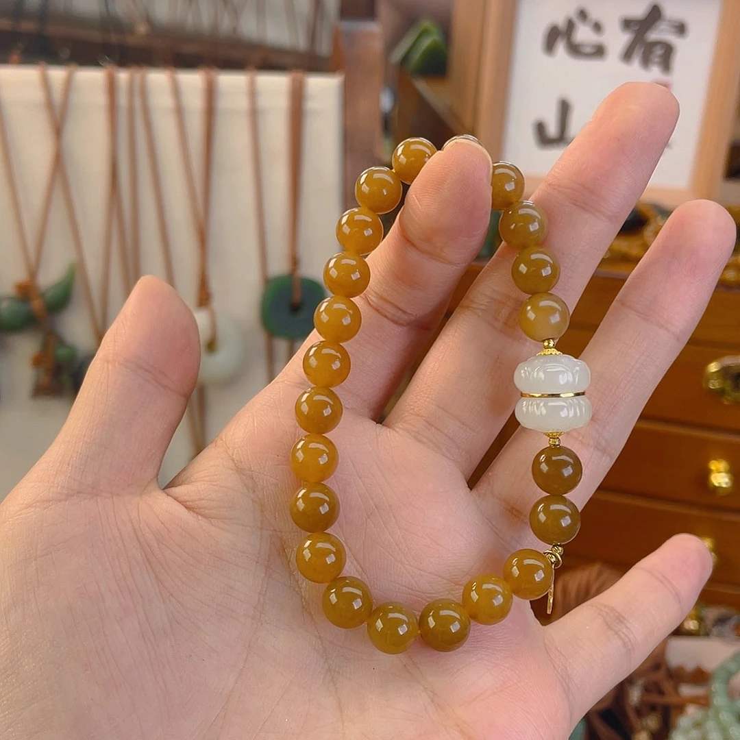 【闪购商品】手链未镶嵌和田玉文****?
