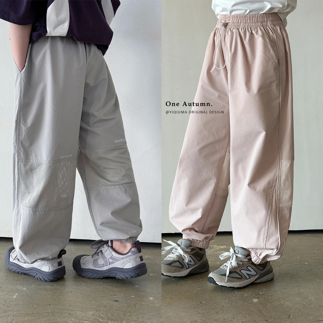 现货「壹秋.ONE AUTUMN」【元气街头】透气运动裤女童夏长裤【GX627】