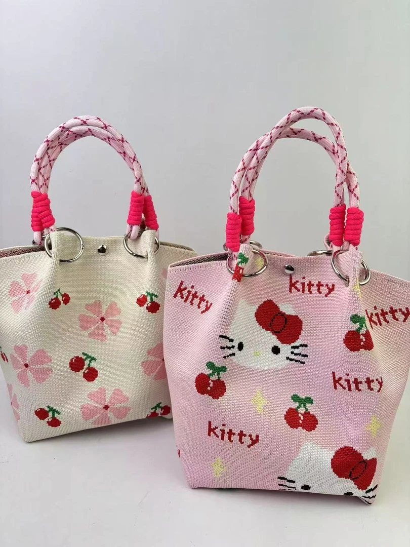 【拍一拆一】夏季多巴胺包DIY原创手工可爱少女miu系水桶包