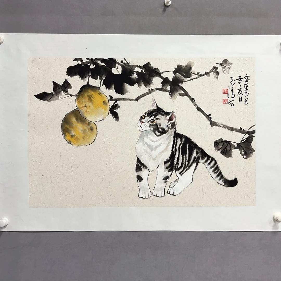 国画亲笔手绘放心去藏