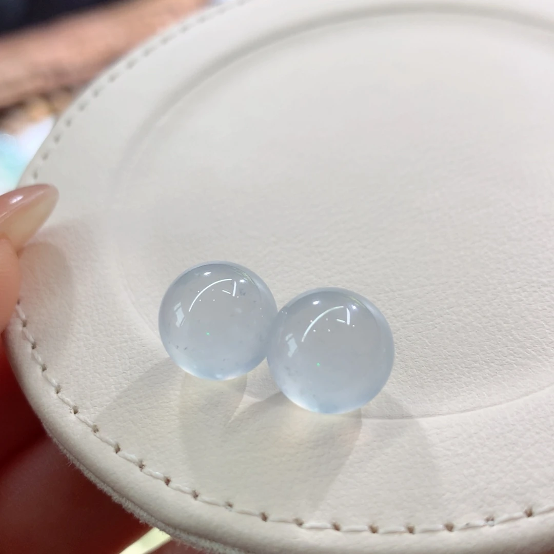 翡翠散珠一对卡11.2