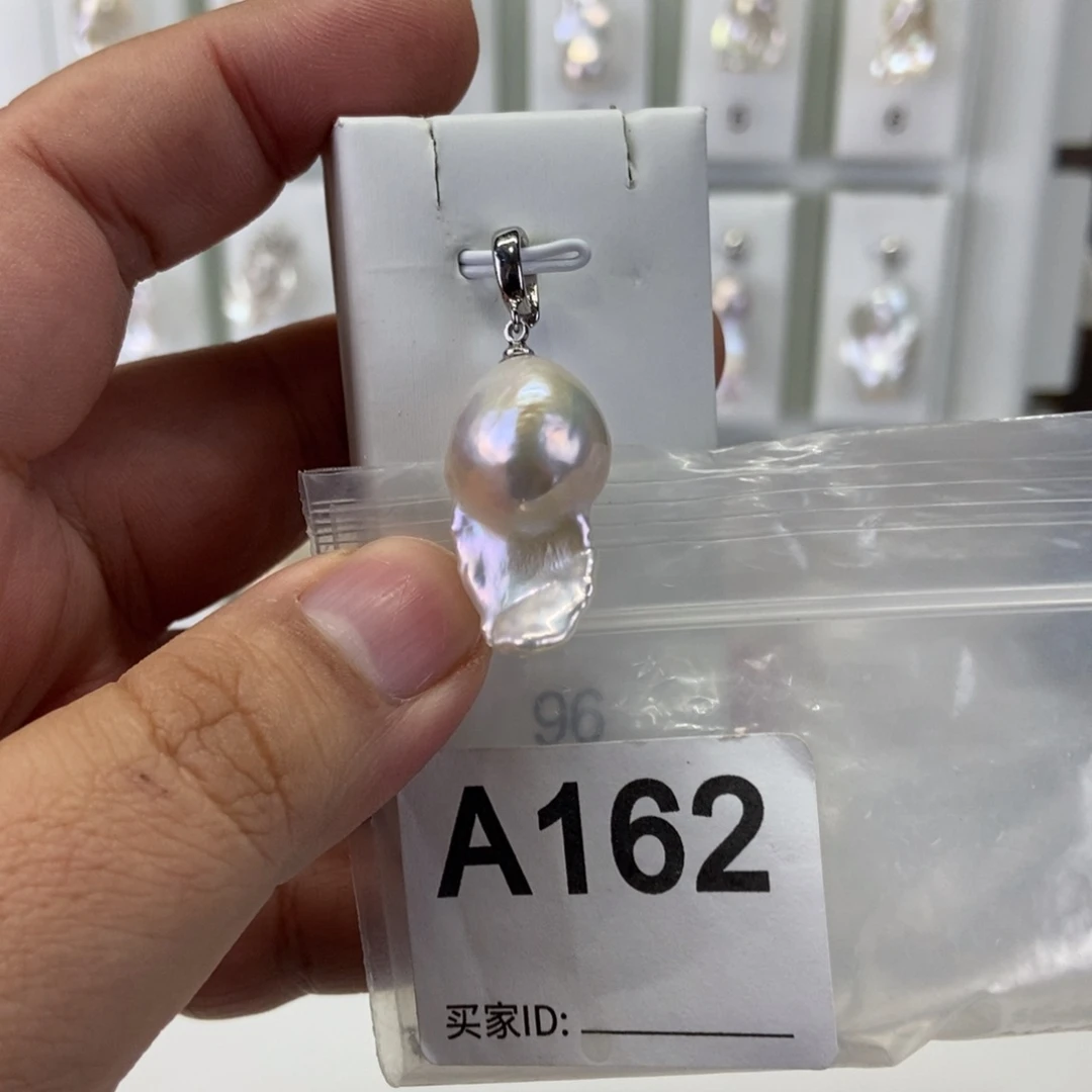 合金淡水珍珠吊坠(不含链)