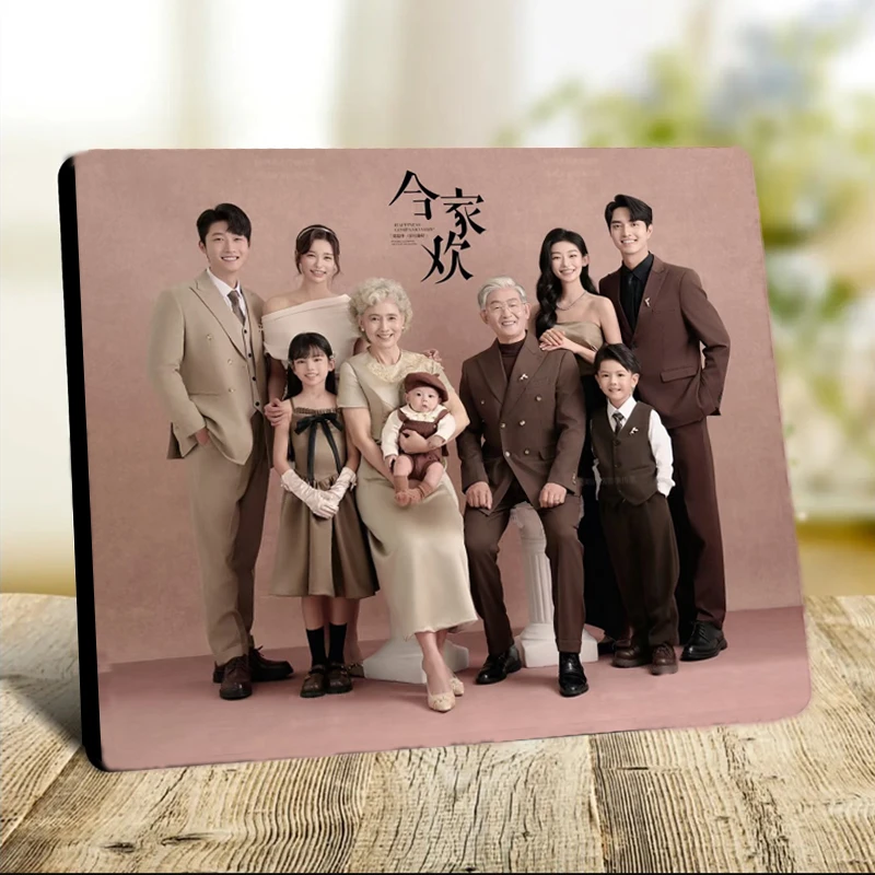 【生活全家福相框】大韩水晶摆台旅游照婚纱照毕业照挂墙大尺寸定制