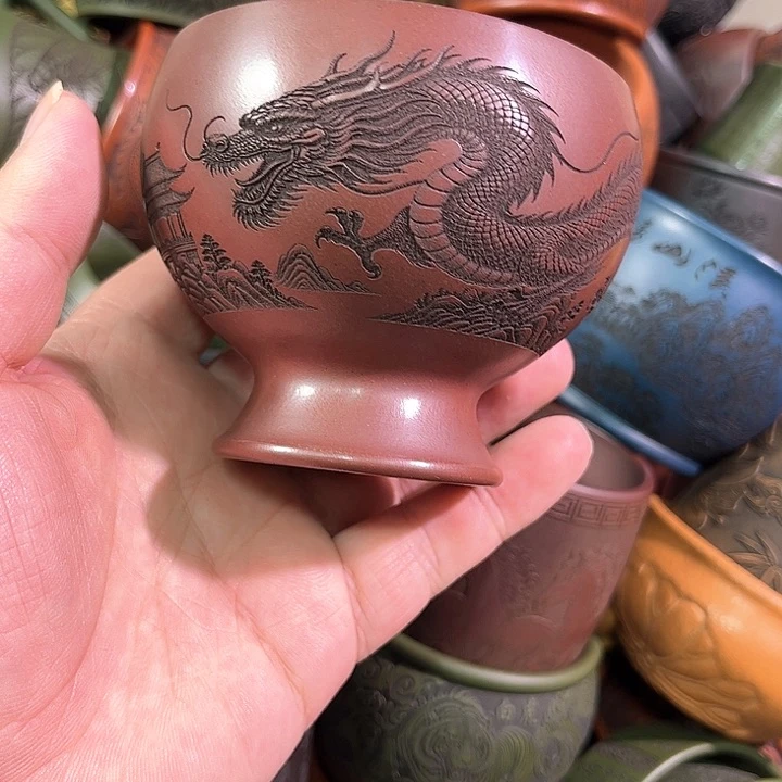 茶杯紫砂全手工紫砂主人杯