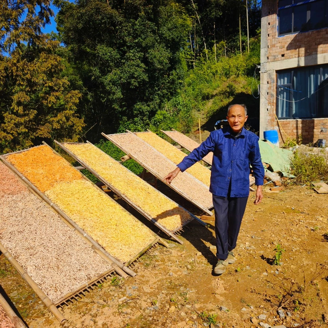 农家红薯丝爷爷奶奶纯手工晾晒