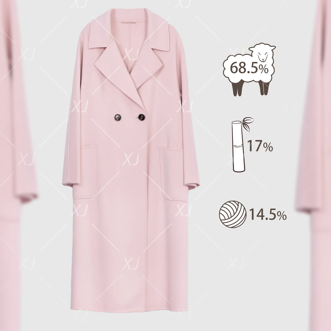 2025【马面鱼】赫本风气质翻领长款大衣女 温柔 时尚气质 百搭73025