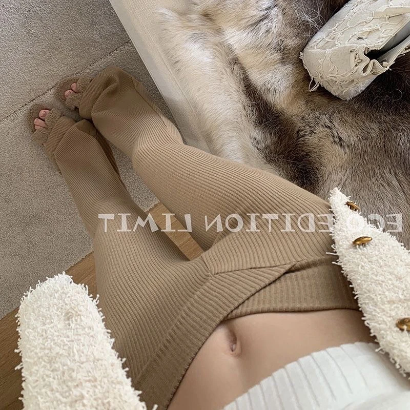 喇叭微喇裤高腰秋冬新款裤女流苏拖地显瘦休闲裤子喇叭裤