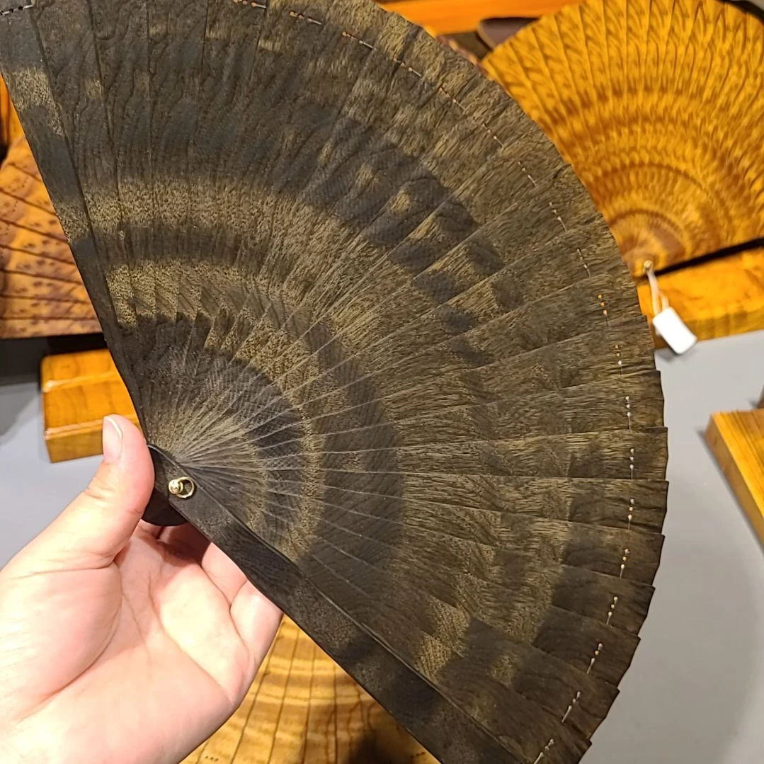 扇子18小叶桢楠金丝楠木苏扇阴沉