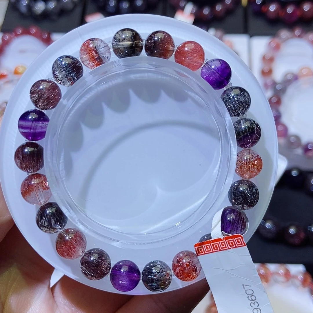 未镶嵌手链水晶黑加仑超七8.4