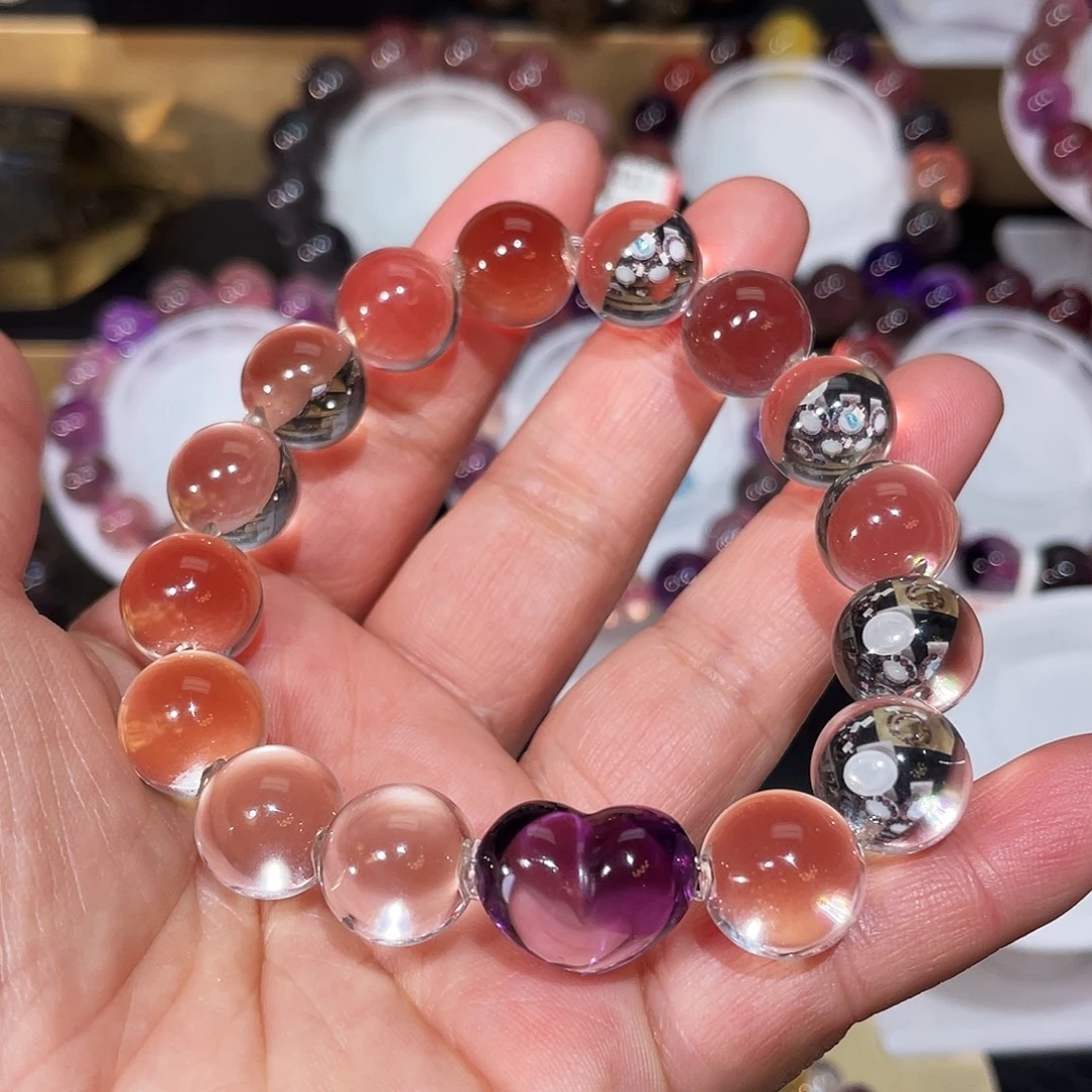 水晶未镶嵌手链白水晶泡泡珠