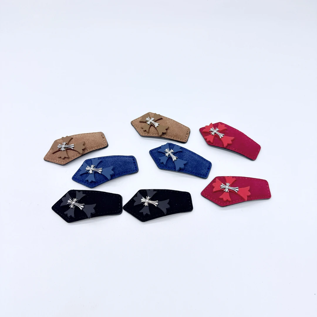 Mi33 绒面缝边十字标BB夹发夹 Y38063J1-4