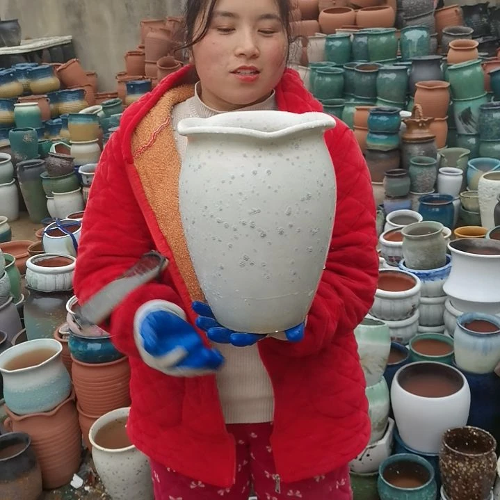 红陶口21高28瑕疵