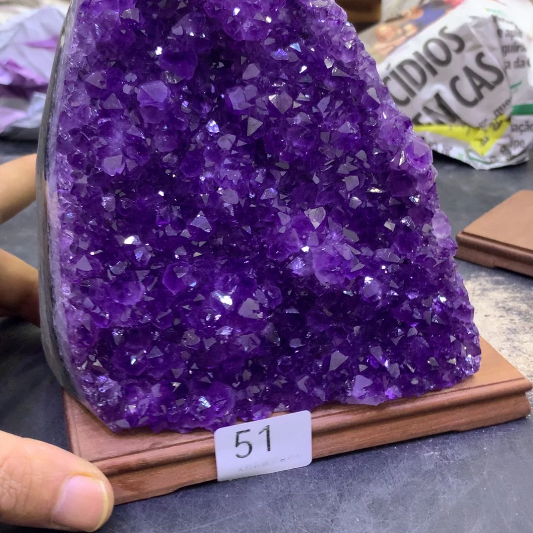 水晶摆件未镶嵌紫晶51