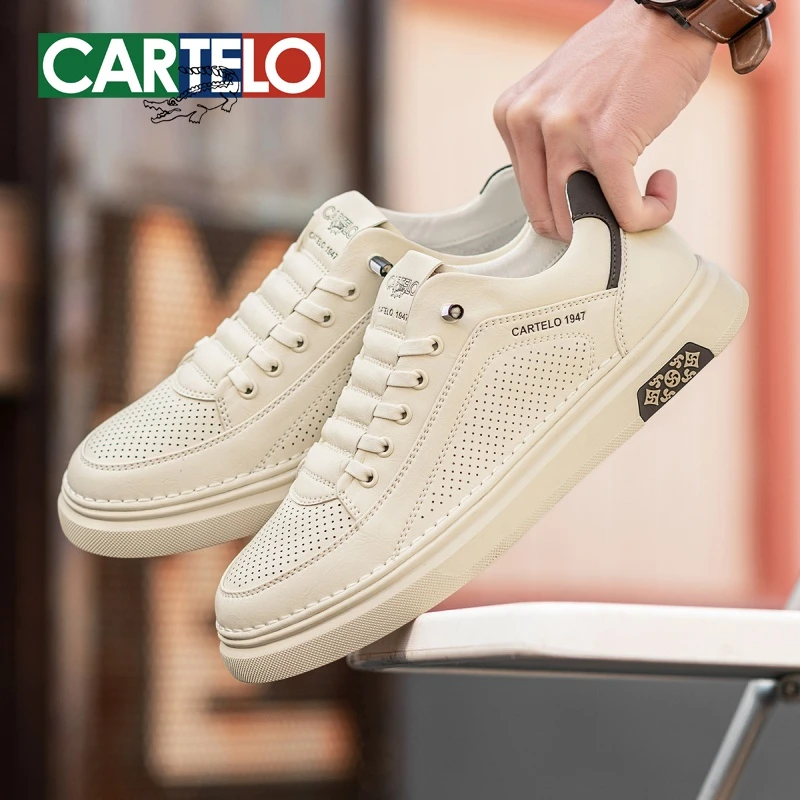 卡帝乐鳄鱼男鞋2025秋夏新款懒人一脚蹬透气镂空板鞋百搭休闲运动