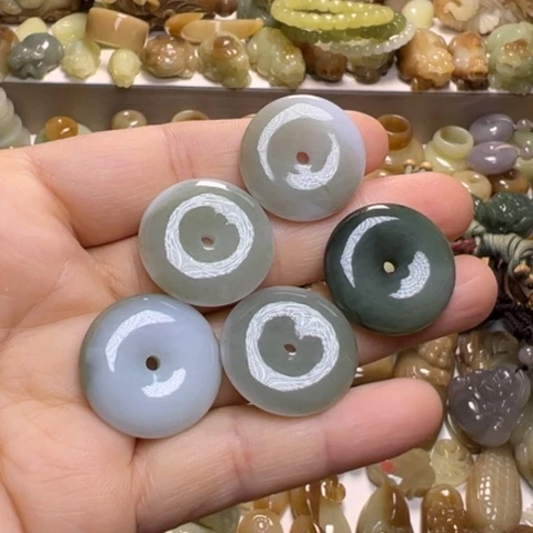 【闪购商品】未镶嵌翡翠耳饰天然翡翠多拍发一