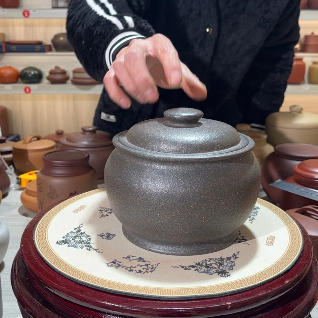拈***笑茶叶罐紫砂醒茶罐