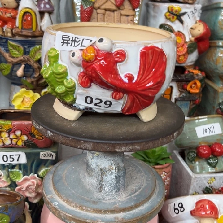 紫砂花盆粗陶材质多肉花盆