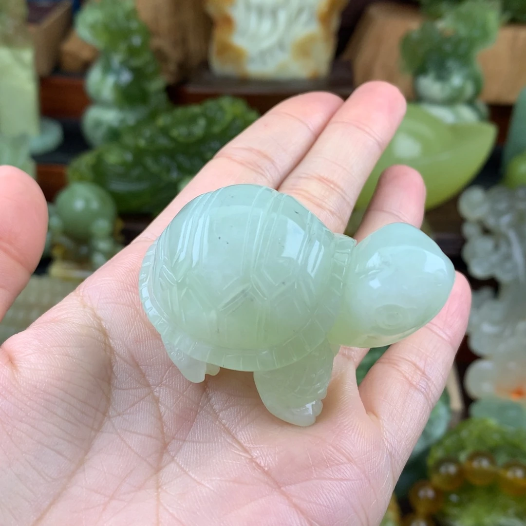 岫玉未镶嵌手把件