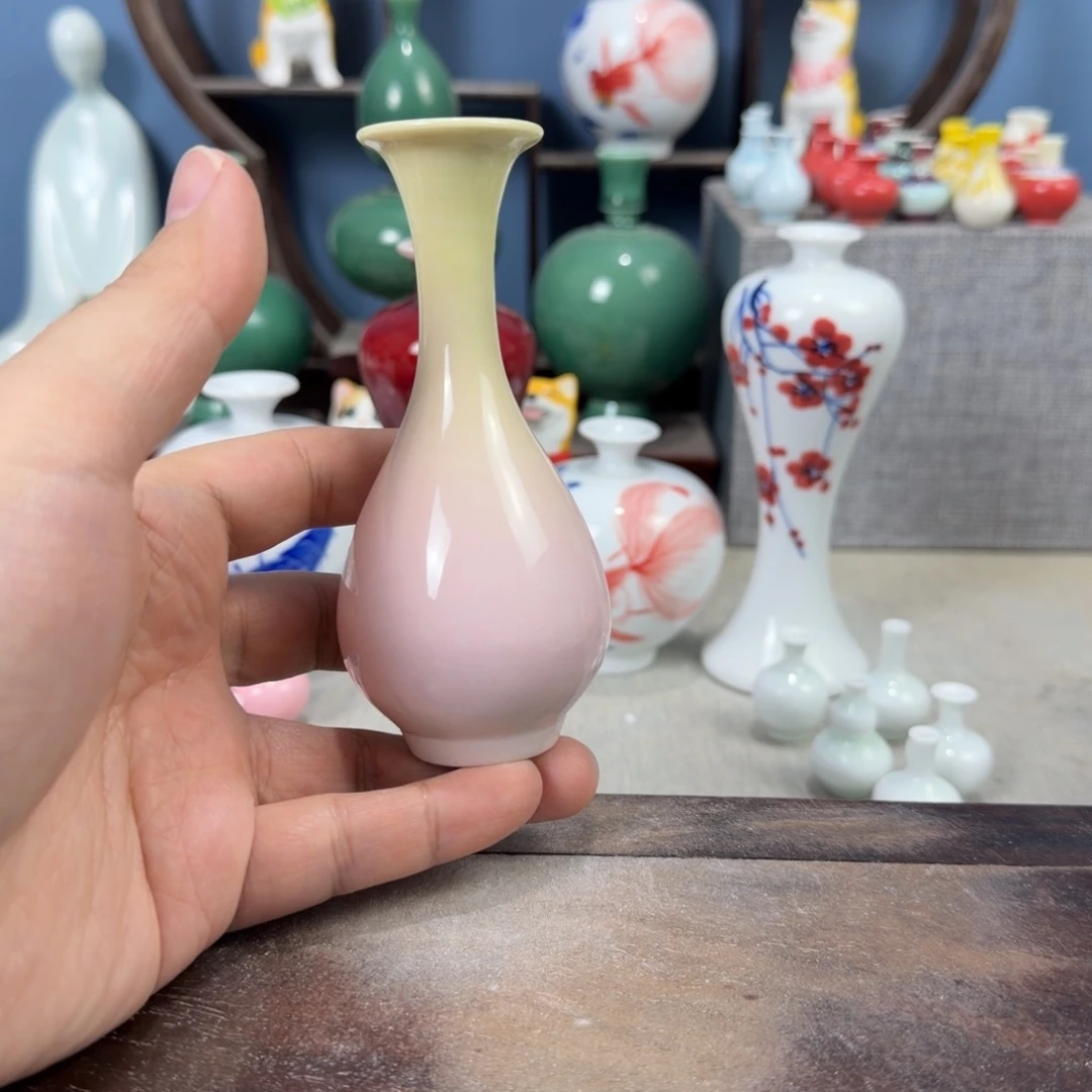 陶瓷手工小花器摆件