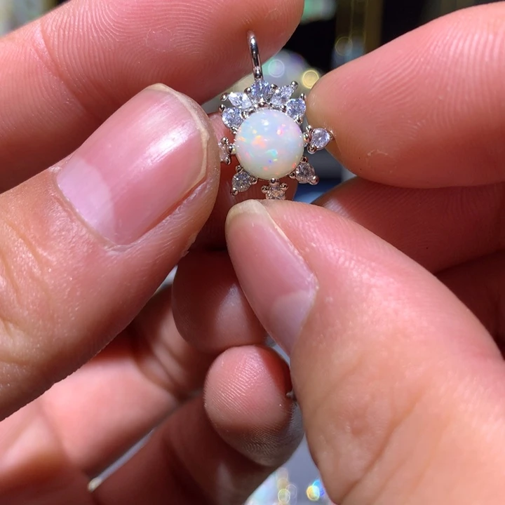 欧泊合金欧泊吊坠