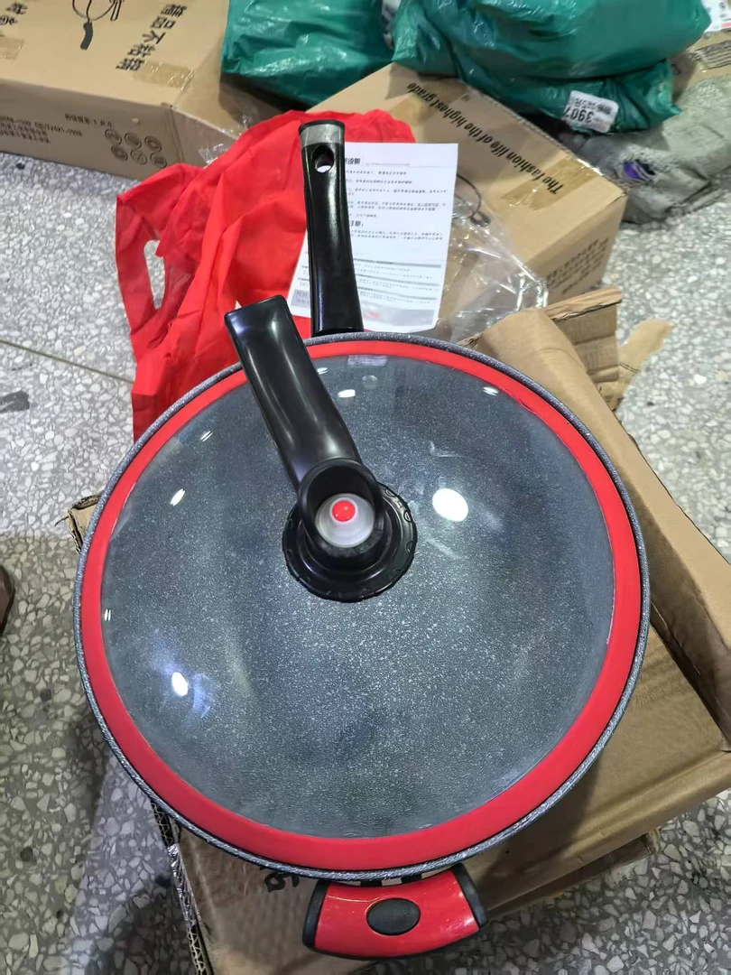 《厚广家》3楼32cm直径灰色精品不粘锅 发1个