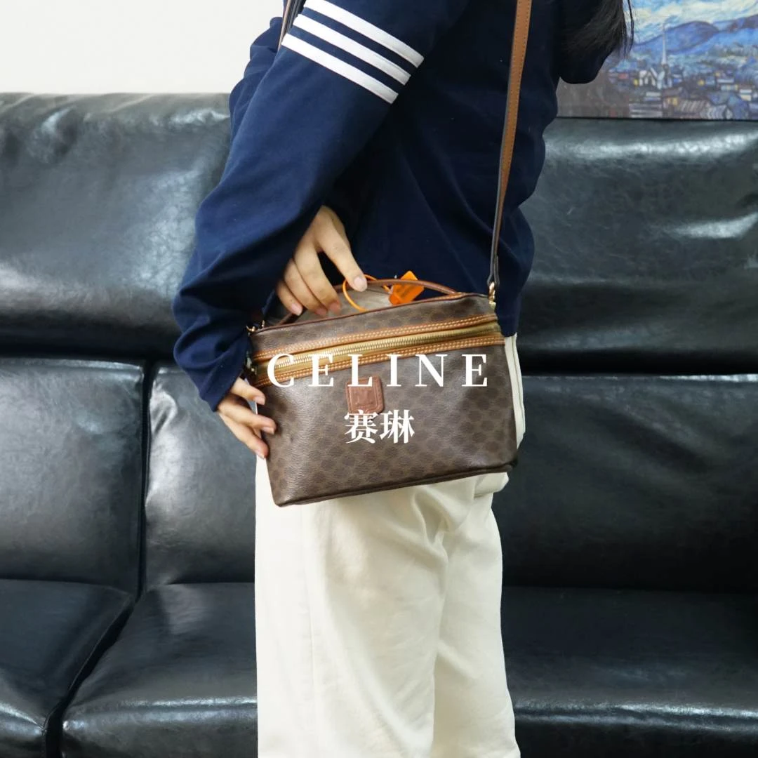 95新 Celine/思琳 老花盒子包/F4DX01710869/0869