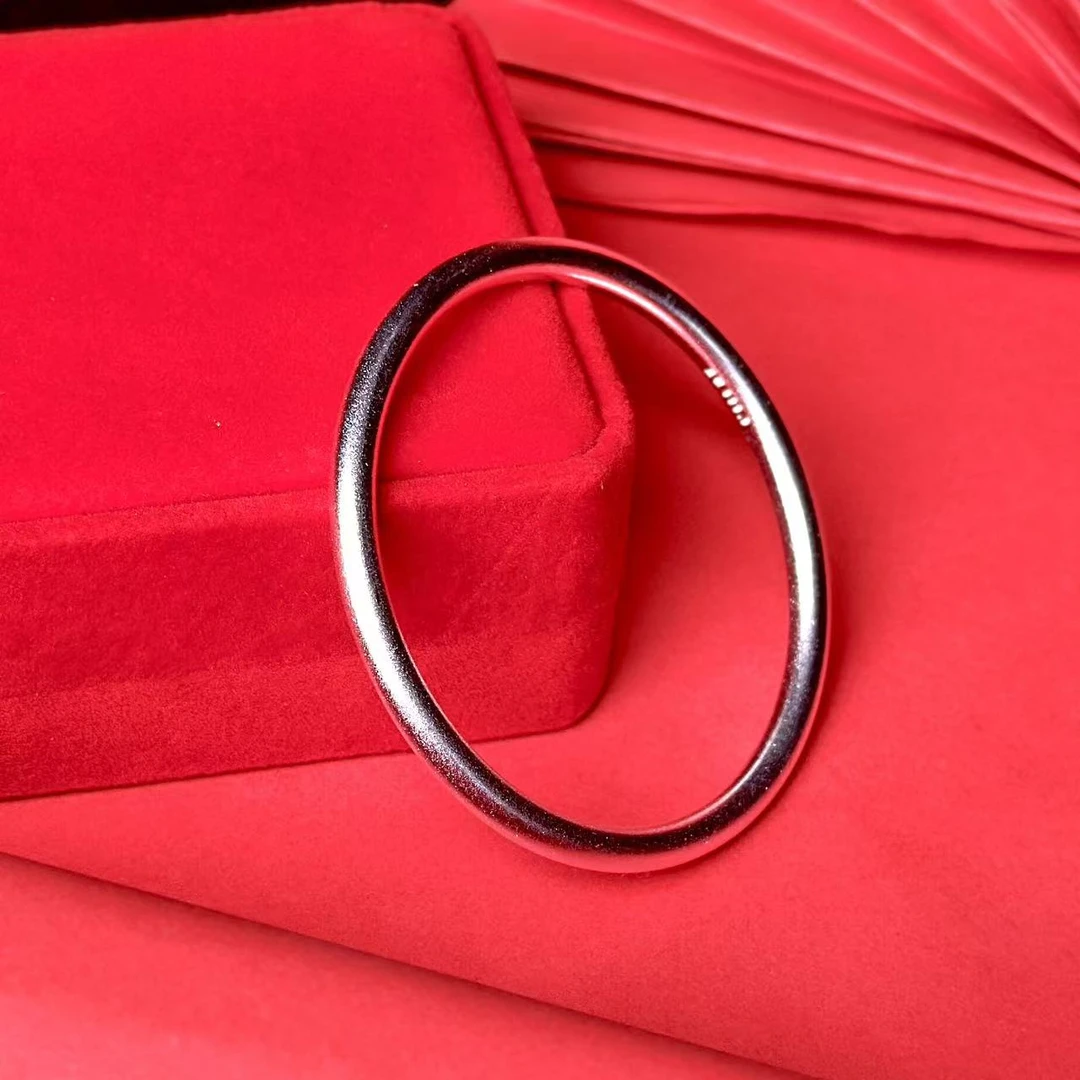 足银手镯 SP006 足银素圈饰品手饰手镯高级大气饰品