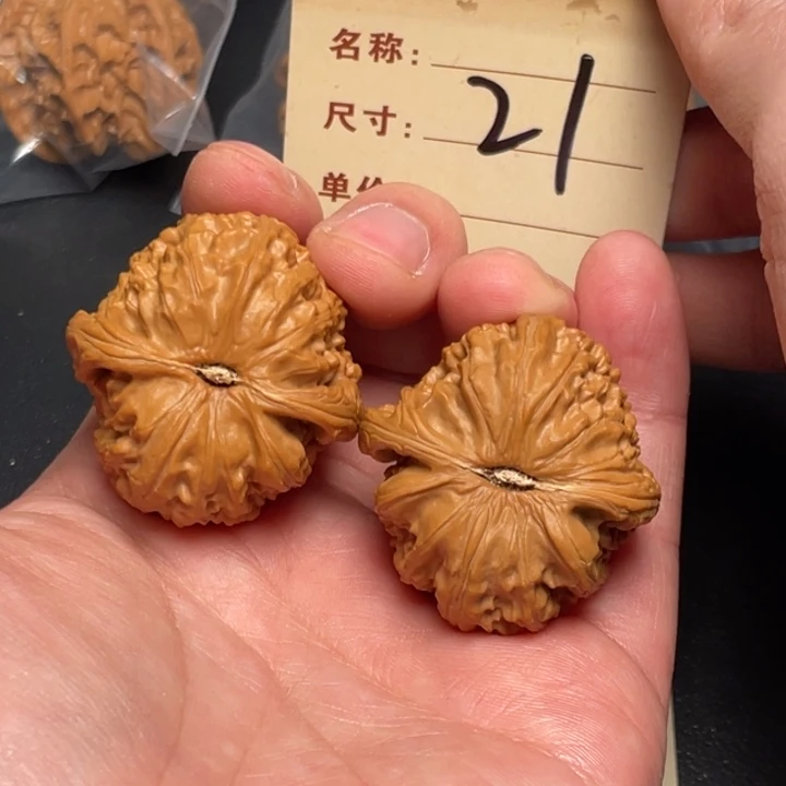 文玩核桃把件三角白37尺以打底21