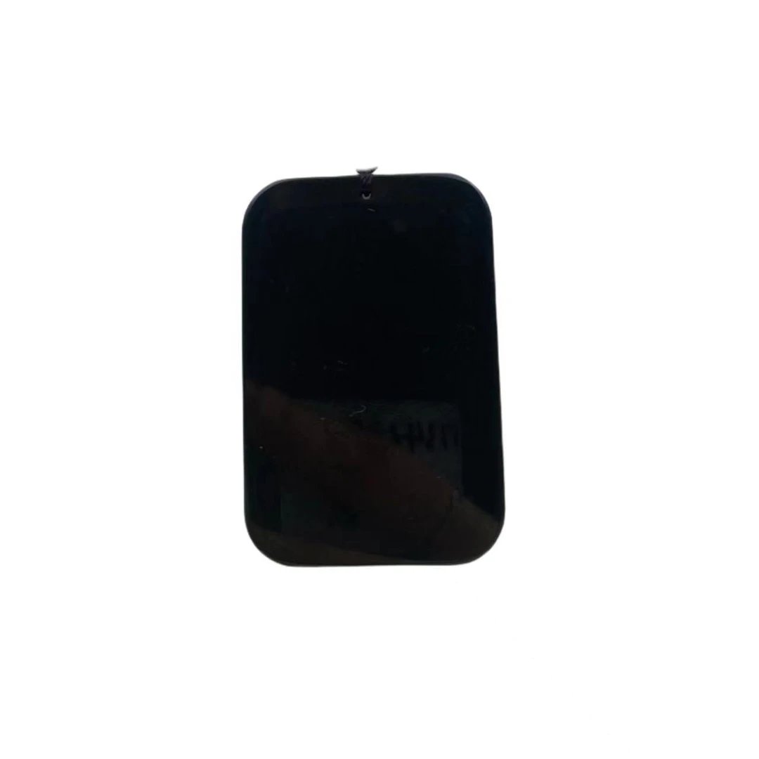 和田玉气质墨玉无事牌项链Y2003X