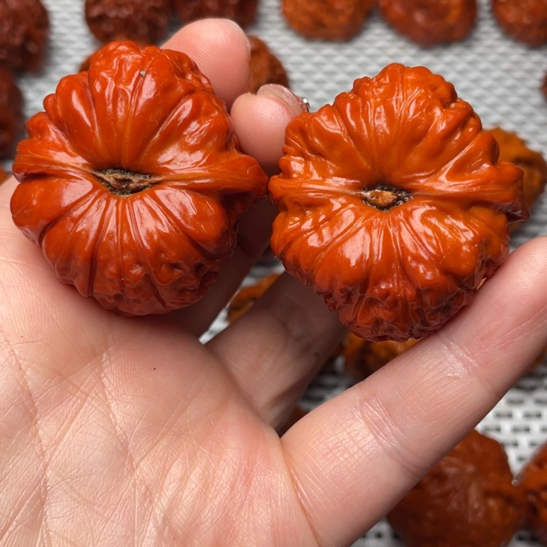 桃核吊坠文玩核桃 手把件 南瓜墩 40