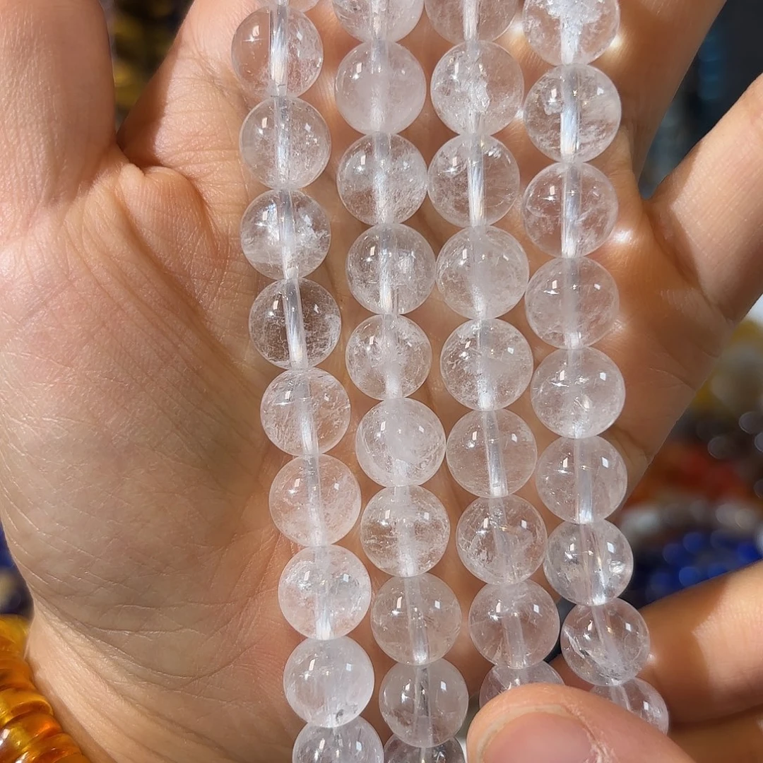 玛瑙/玉髓合金珠宝半成品白水晶卡10一条