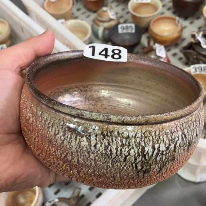 柴烧茶具茶杯大放漏