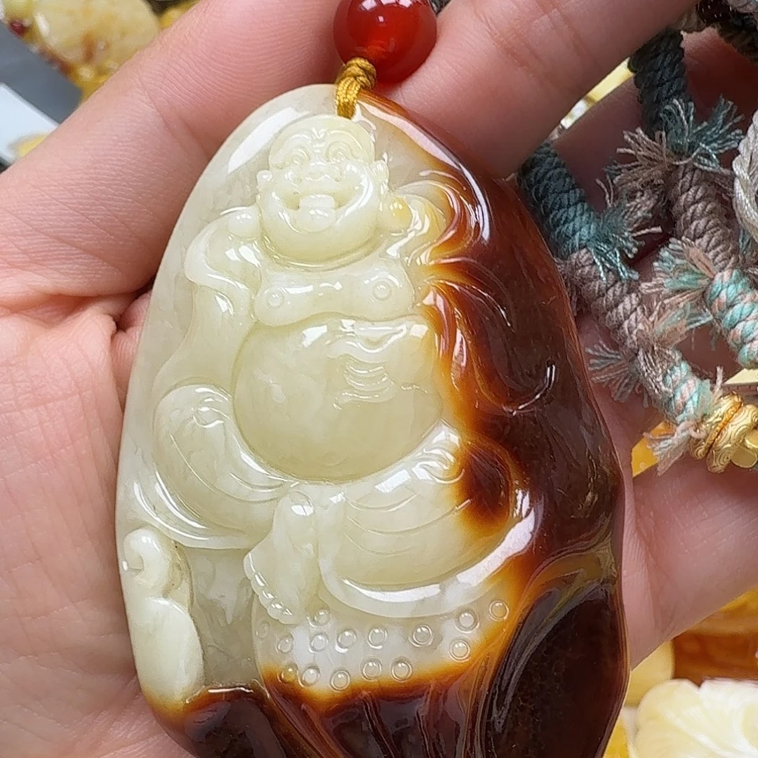 裸石琥珀未镶嵌荒**银你好