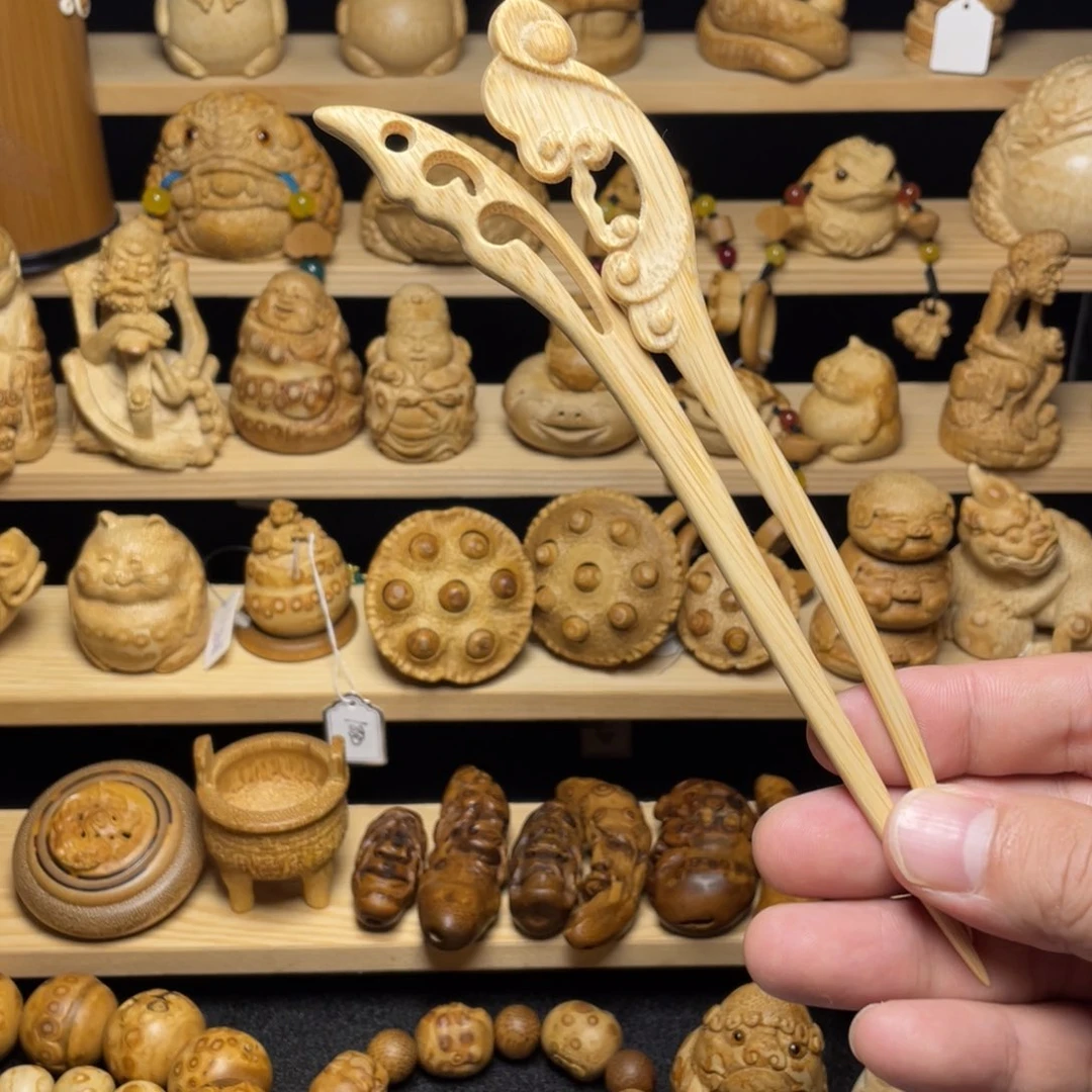 竹类把件竹雕发簪